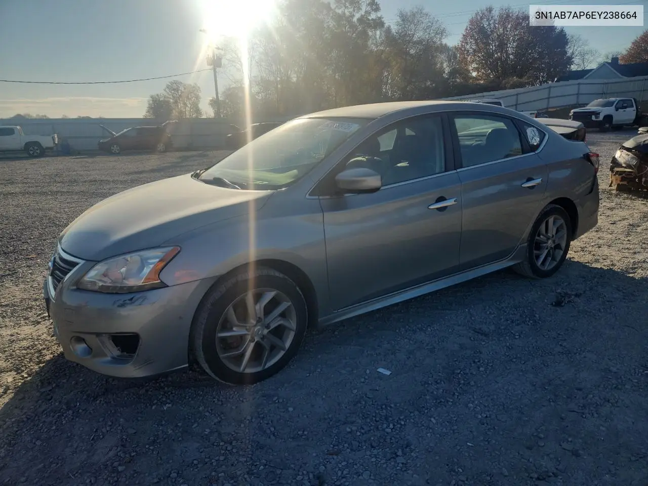 3N1AB7AP6EY238664 2014 Nissan Sentra S