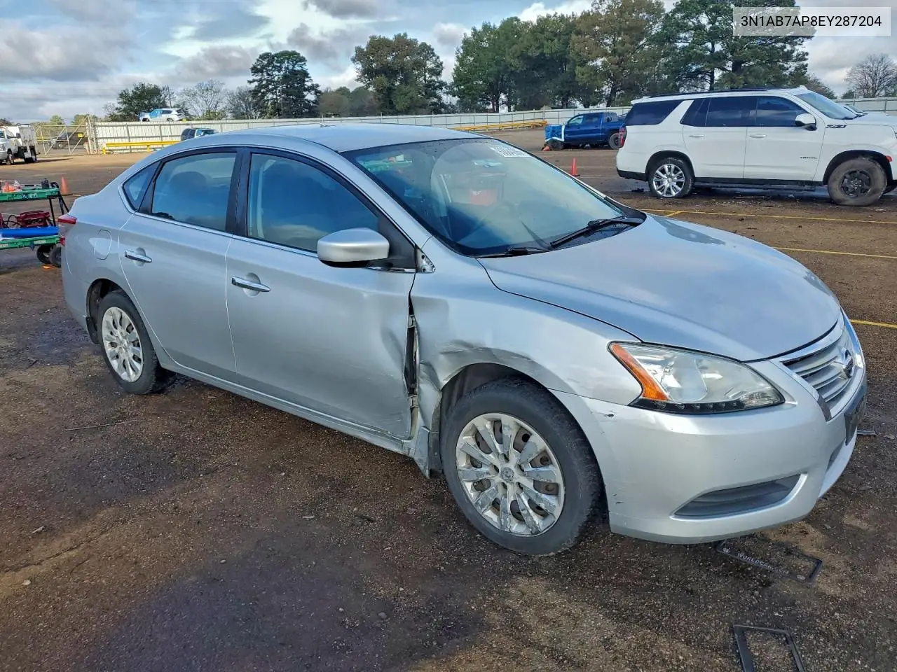 3N1AB7AP8EY287204 2014 Nissan Sentra S