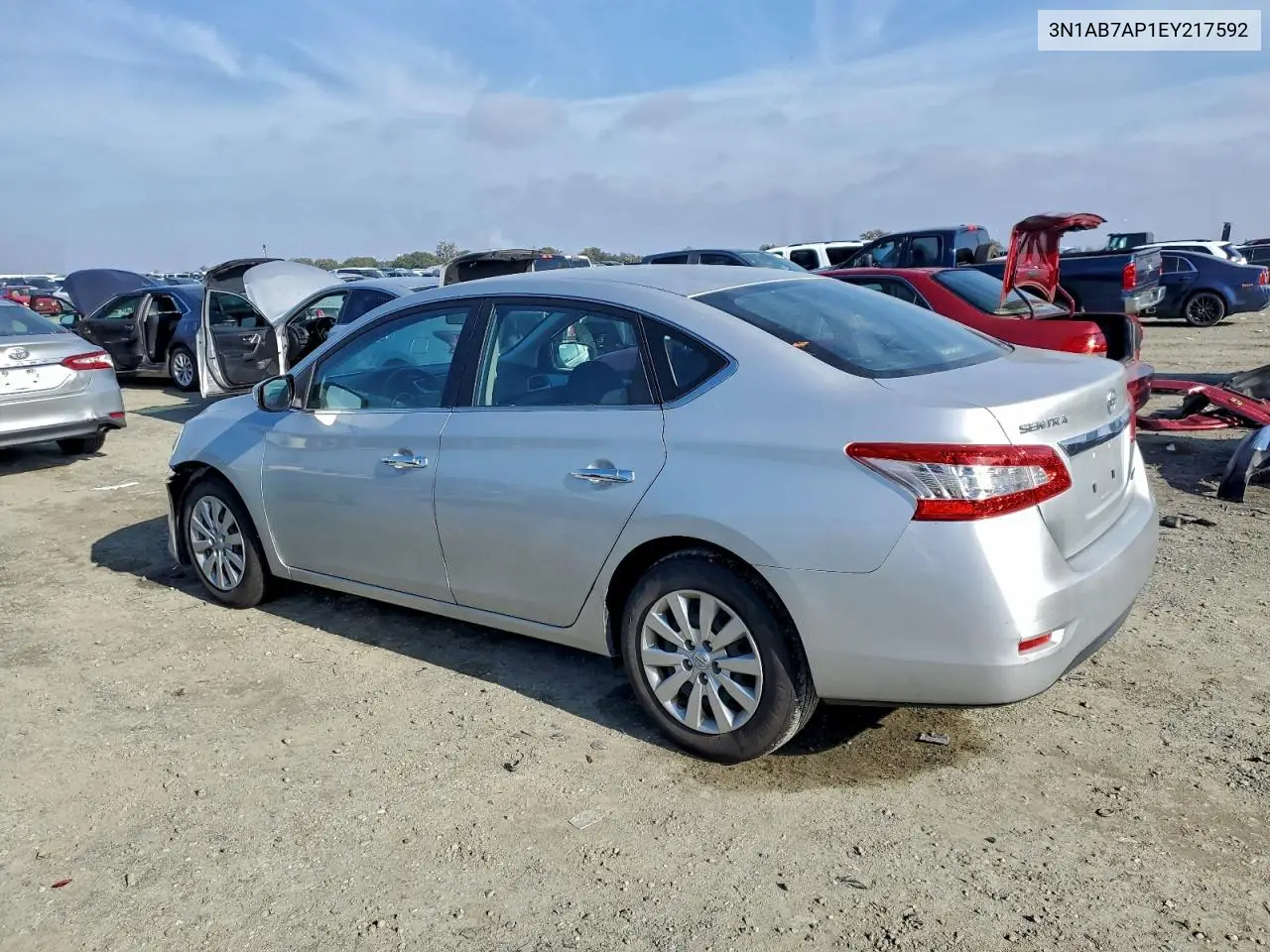 3N1AB7AP1EY217592 2014 Nissan Sentra S