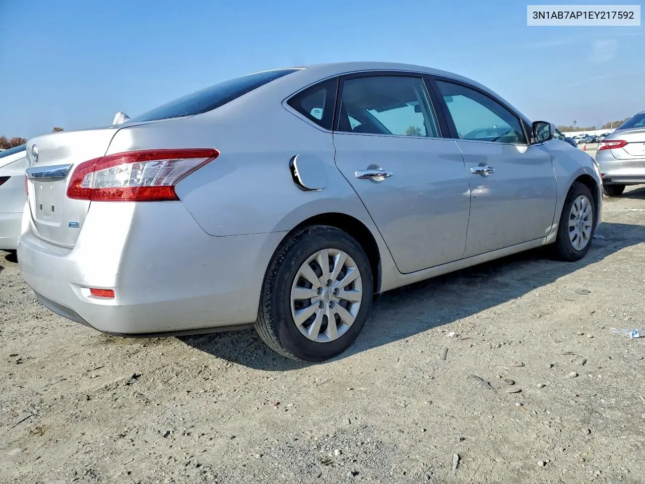 3N1AB7AP1EY217592 2014 Nissan Sentra S