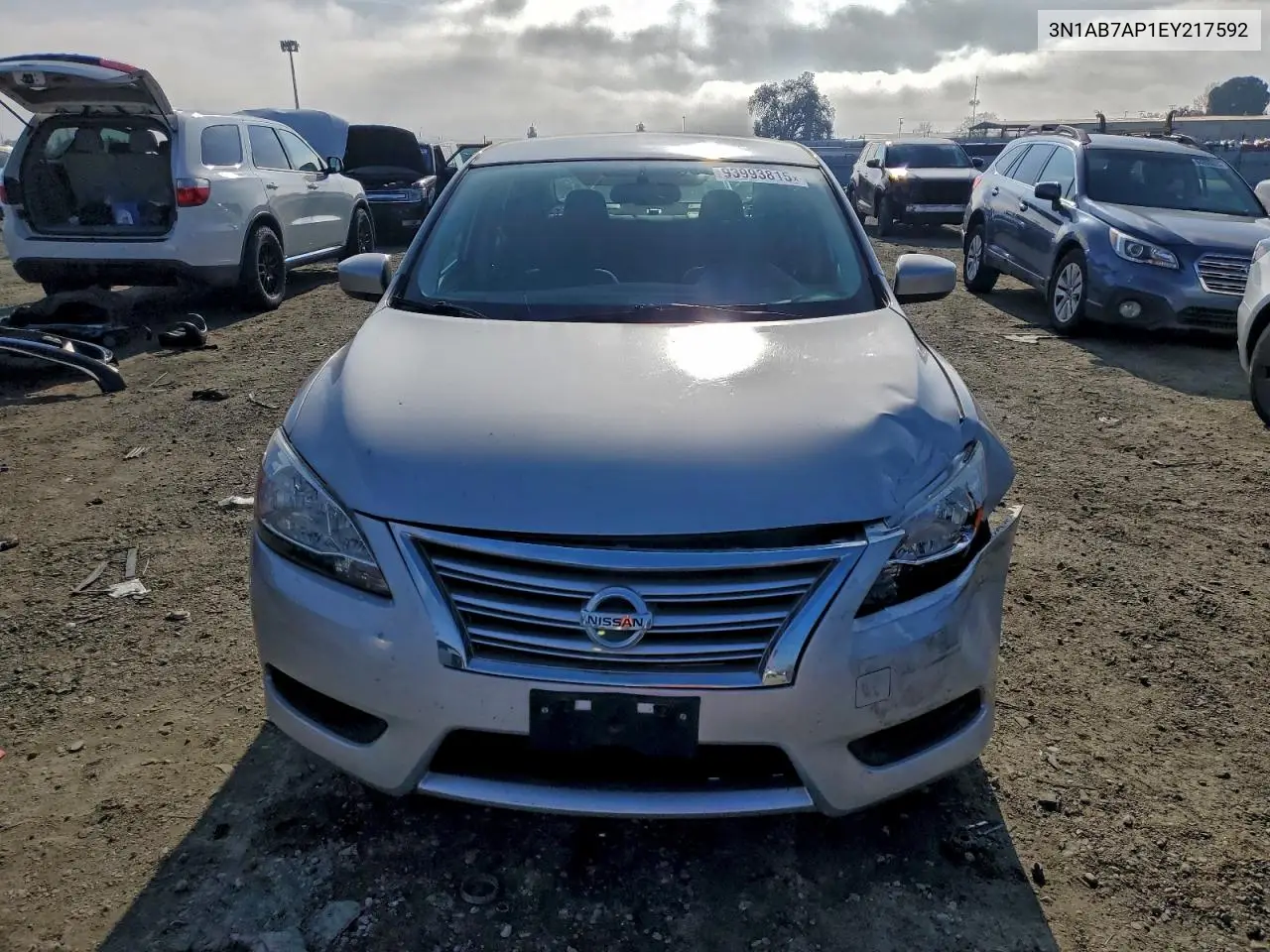 3N1AB7AP1EY217592 2014 Nissan Sentra S
