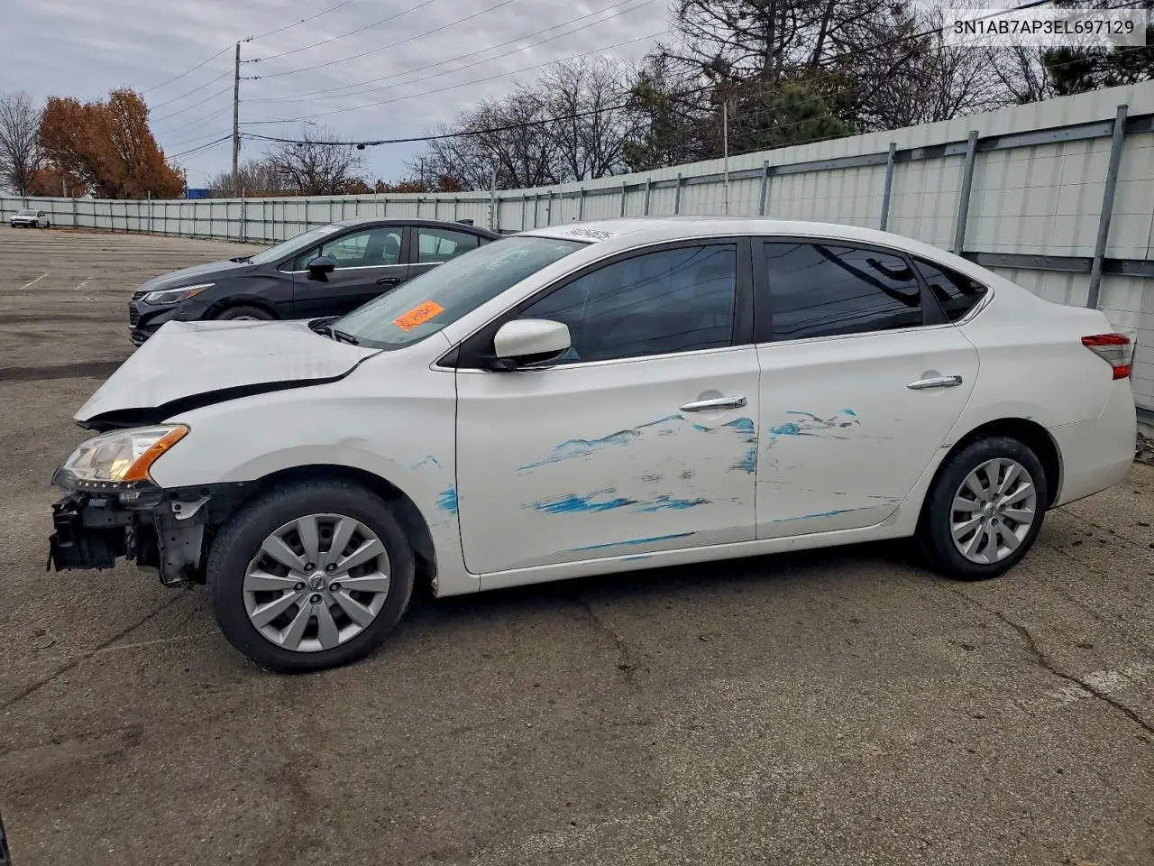 3N1AB7AP3EL697129 2014 Nissan Sentra S