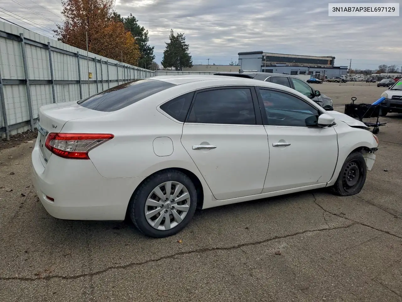 3N1AB7AP3EL697129 2014 Nissan Sentra S