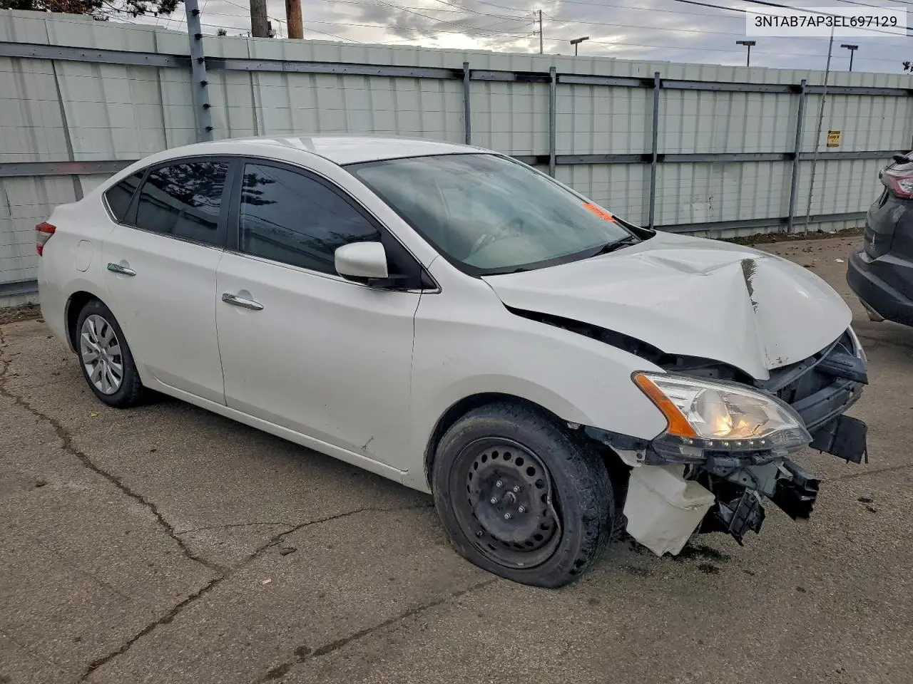 3N1AB7AP3EL697129 2014 Nissan Sentra S