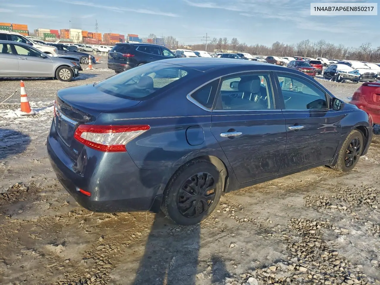 1N4AB7AP6EN850217 2014 Nissan Sentra S