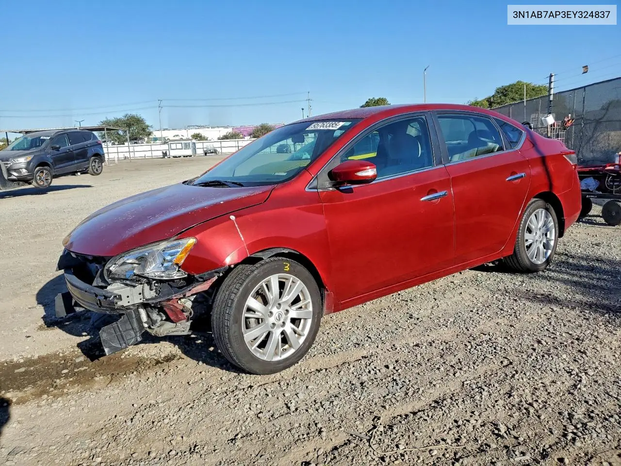 3N1AB7AP3EY324837 2014 Nissan Sentra S