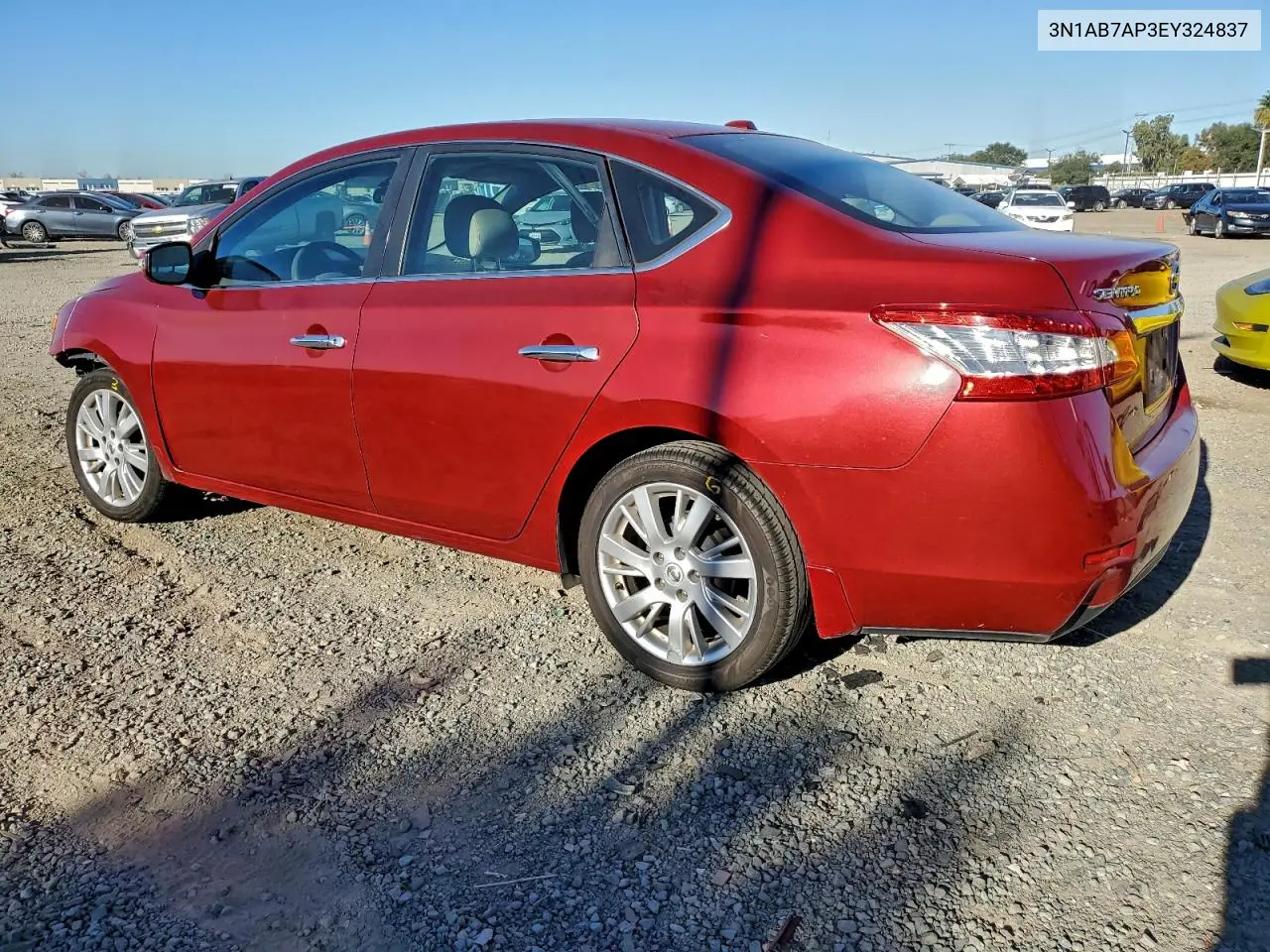 3N1AB7AP3EY324837 2014 Nissan Sentra S