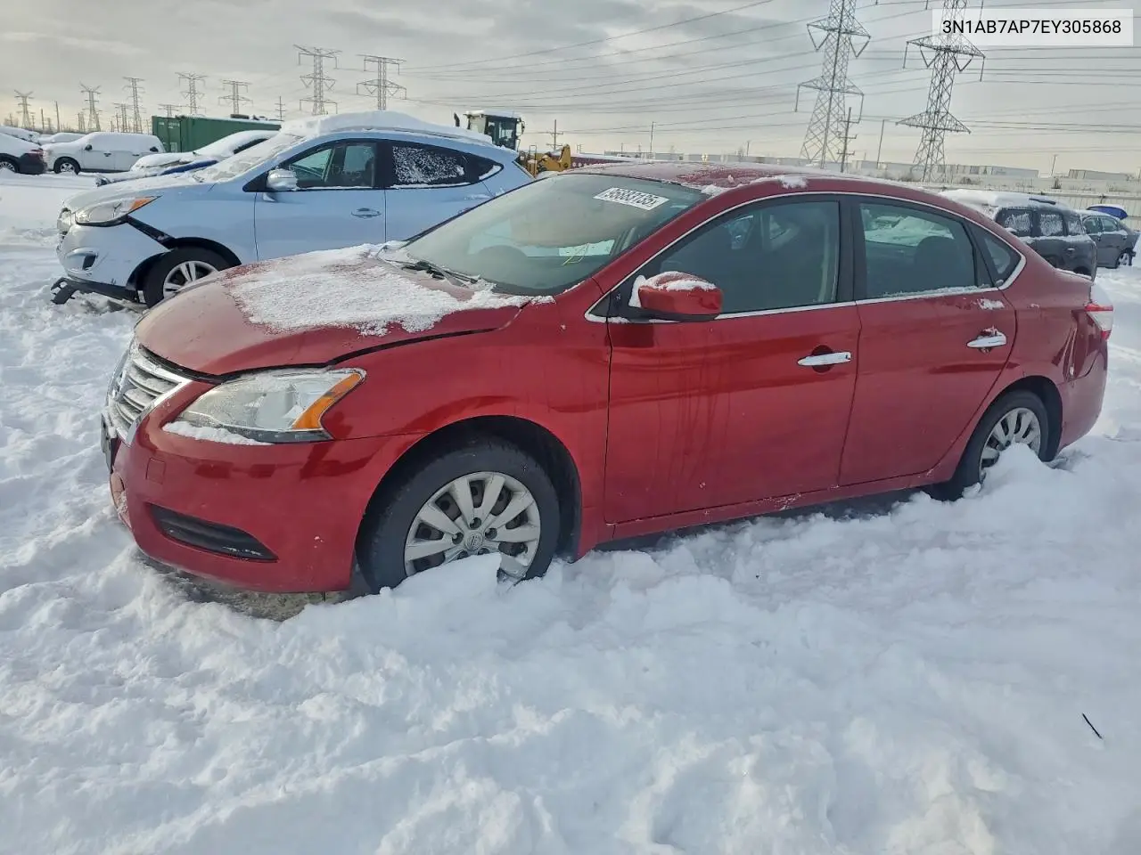 3N1AB7AP7EY305868 2014 Nissan Sentra S