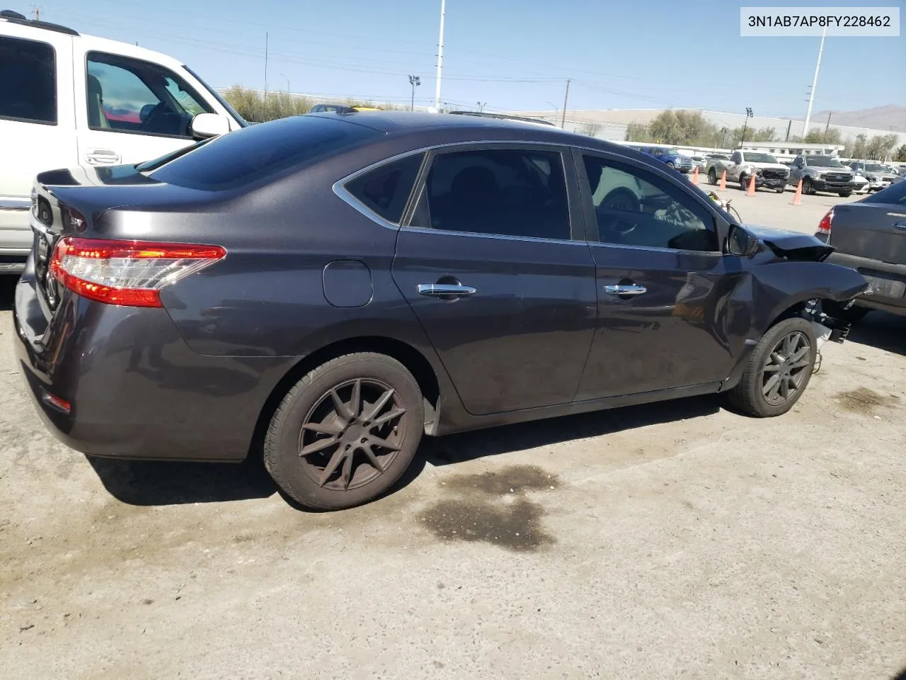 2015 Nissan Sentra S VIN: 3N1AB7AP8FY228462 Lot: 50649124