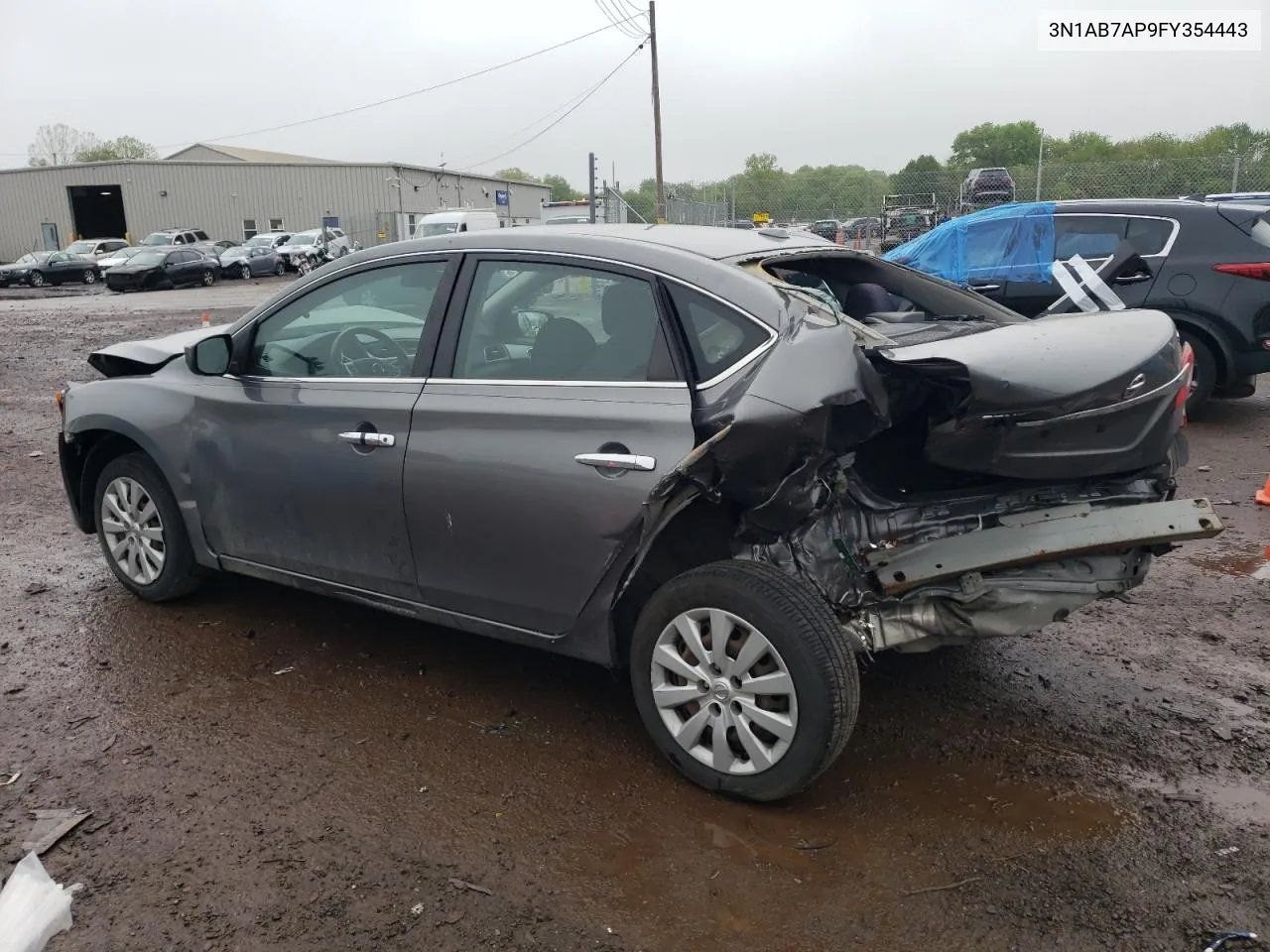 2015 Nissan Sentra S VIN: 3N1AB7AP9FY354443 Lot: 53472184