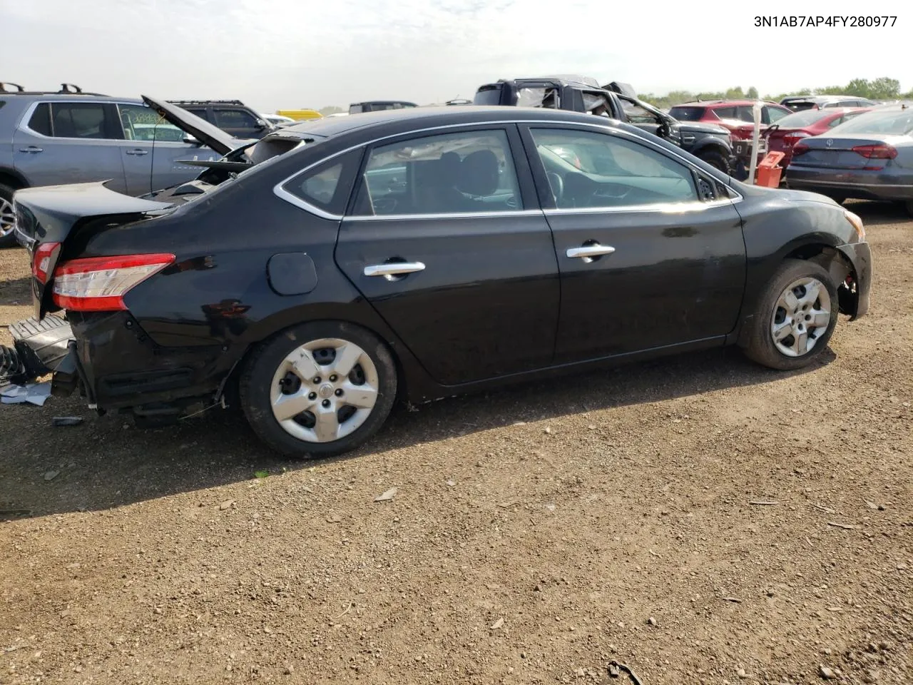 2015 Nissan Sentra S VIN: 3N1AB7AP4FY280977 Lot: 55188224