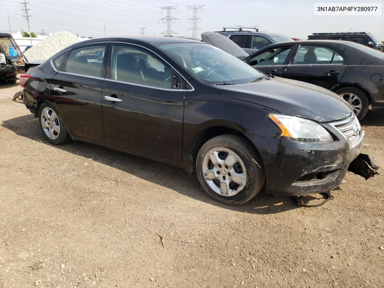 2015 Nissan Sentra S VIN: 3N1AB7AP4FY280977 Lot: 55188224