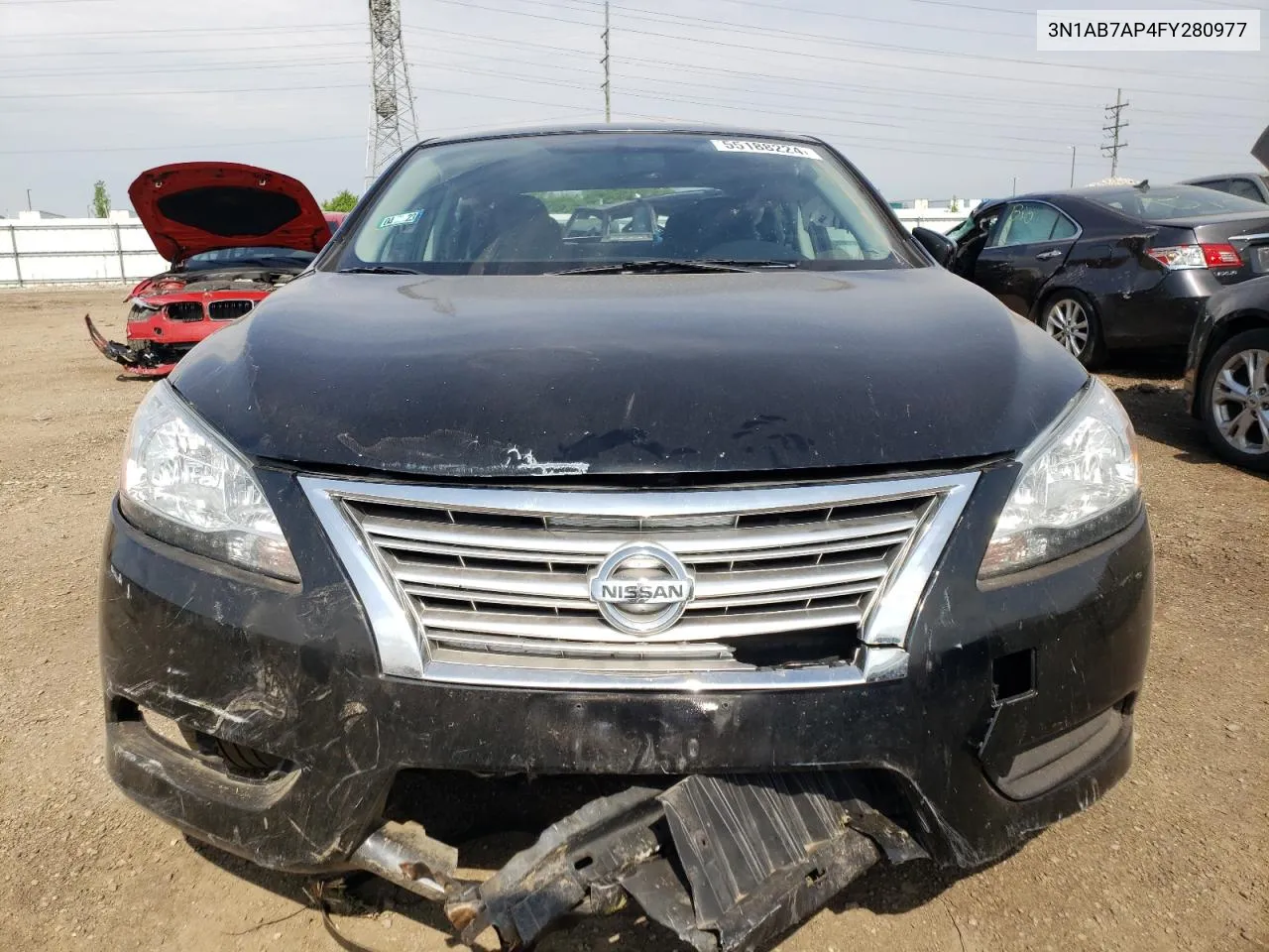 2015 Nissan Sentra S VIN: 3N1AB7AP4FY280977 Lot: 55188224