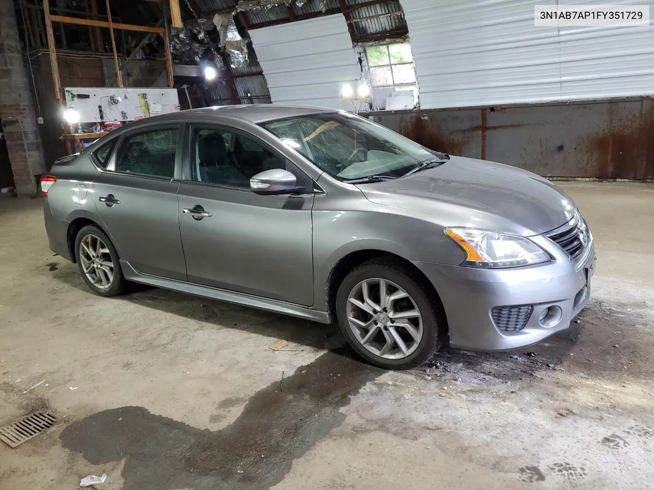 2015 Nissan Sentra S VIN: 3N1AB7AP1FY351729 Lot: 58403574