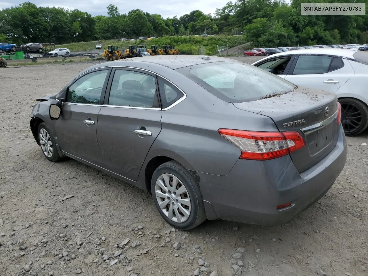 2015 Nissan Sentra S VIN: 3N1AB7AP3FY270733 Lot: 58486184