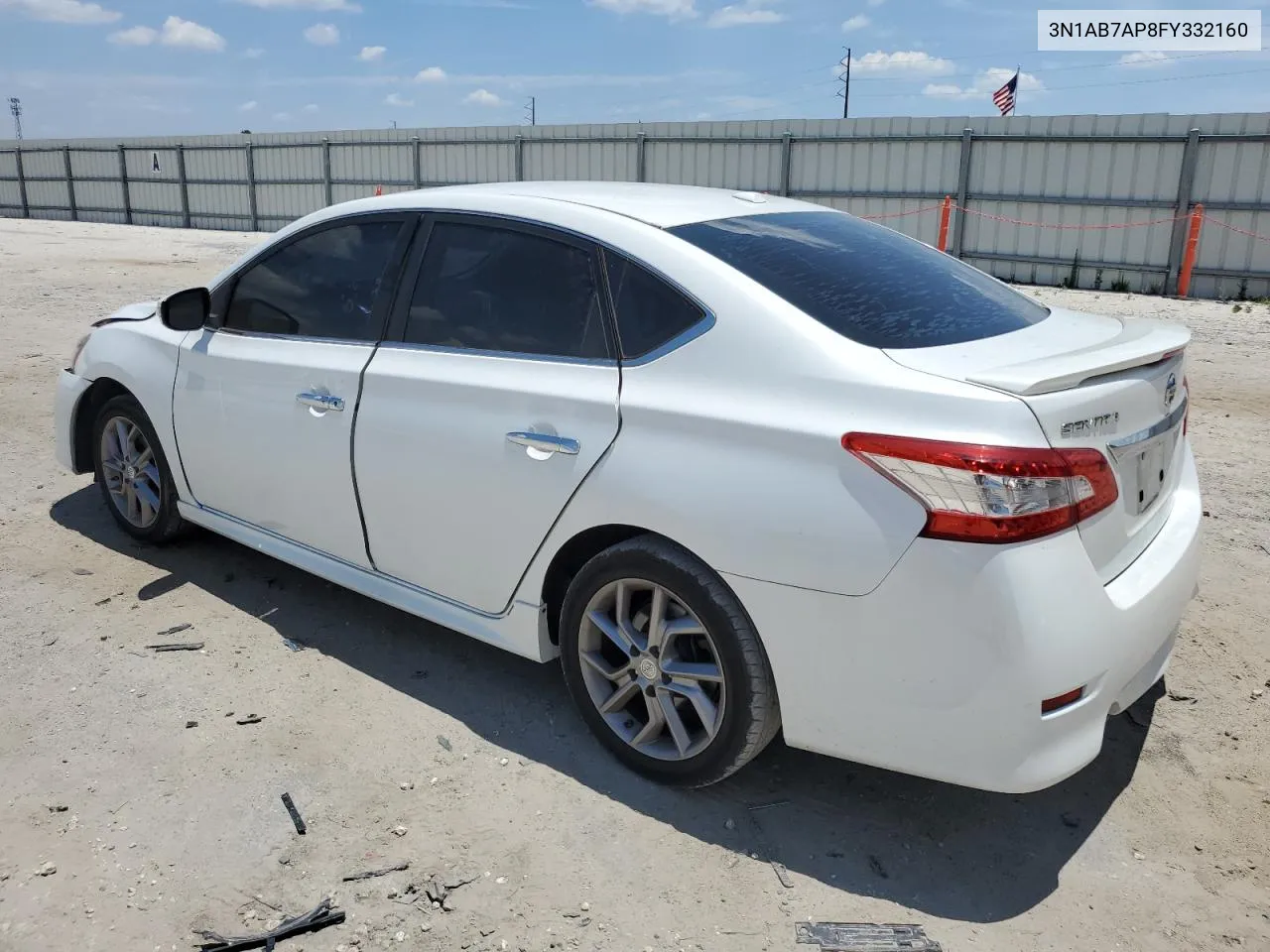 2015 Nissan Sentra S VIN: 3N1AB7AP8FY332160 Lot: 58604964