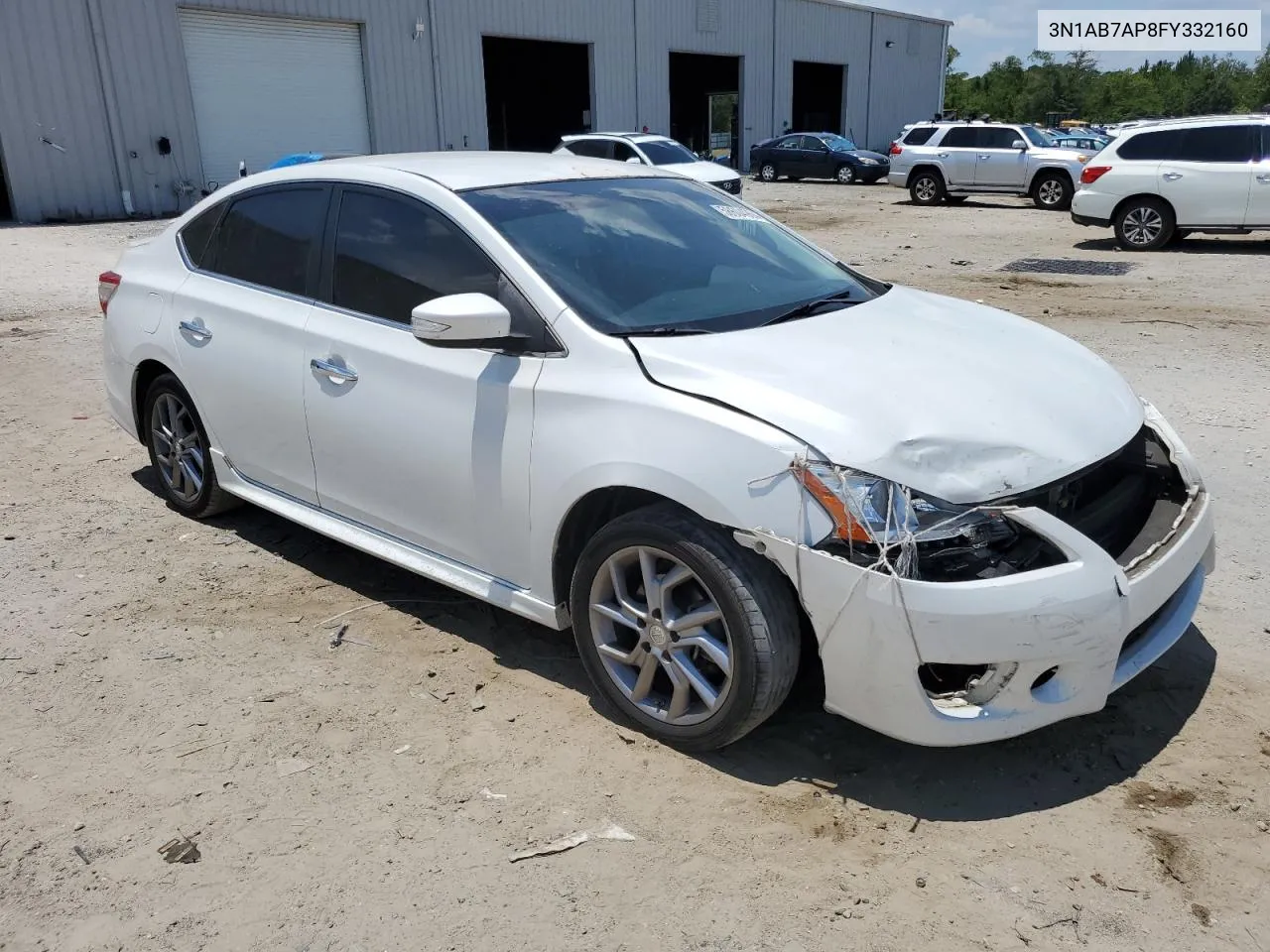 2015 Nissan Sentra S VIN: 3N1AB7AP8FY332160 Lot: 58604964