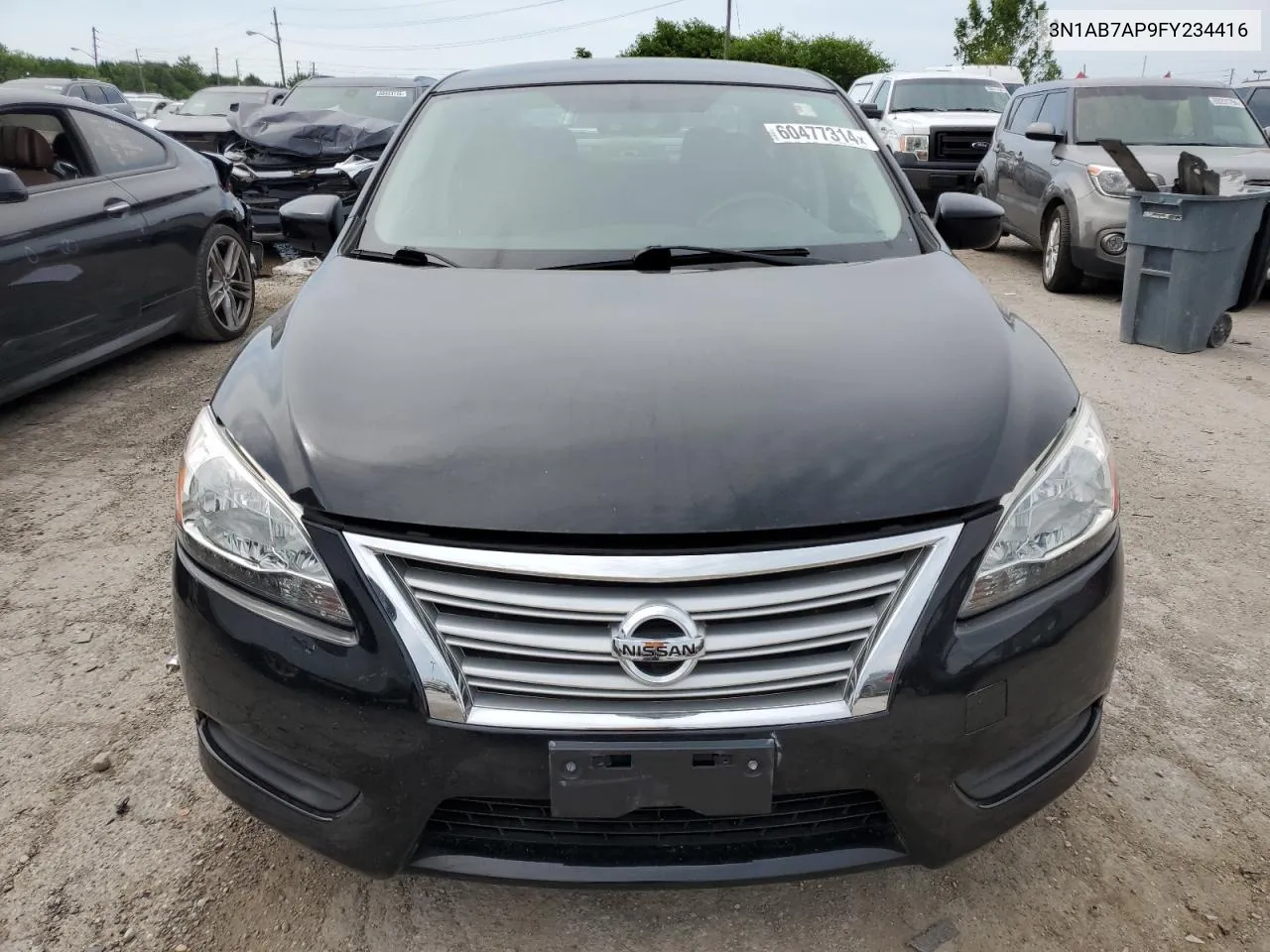 2015 Nissan Sentra S VIN: 3N1AB7AP9FY234416 Lot: 60477314