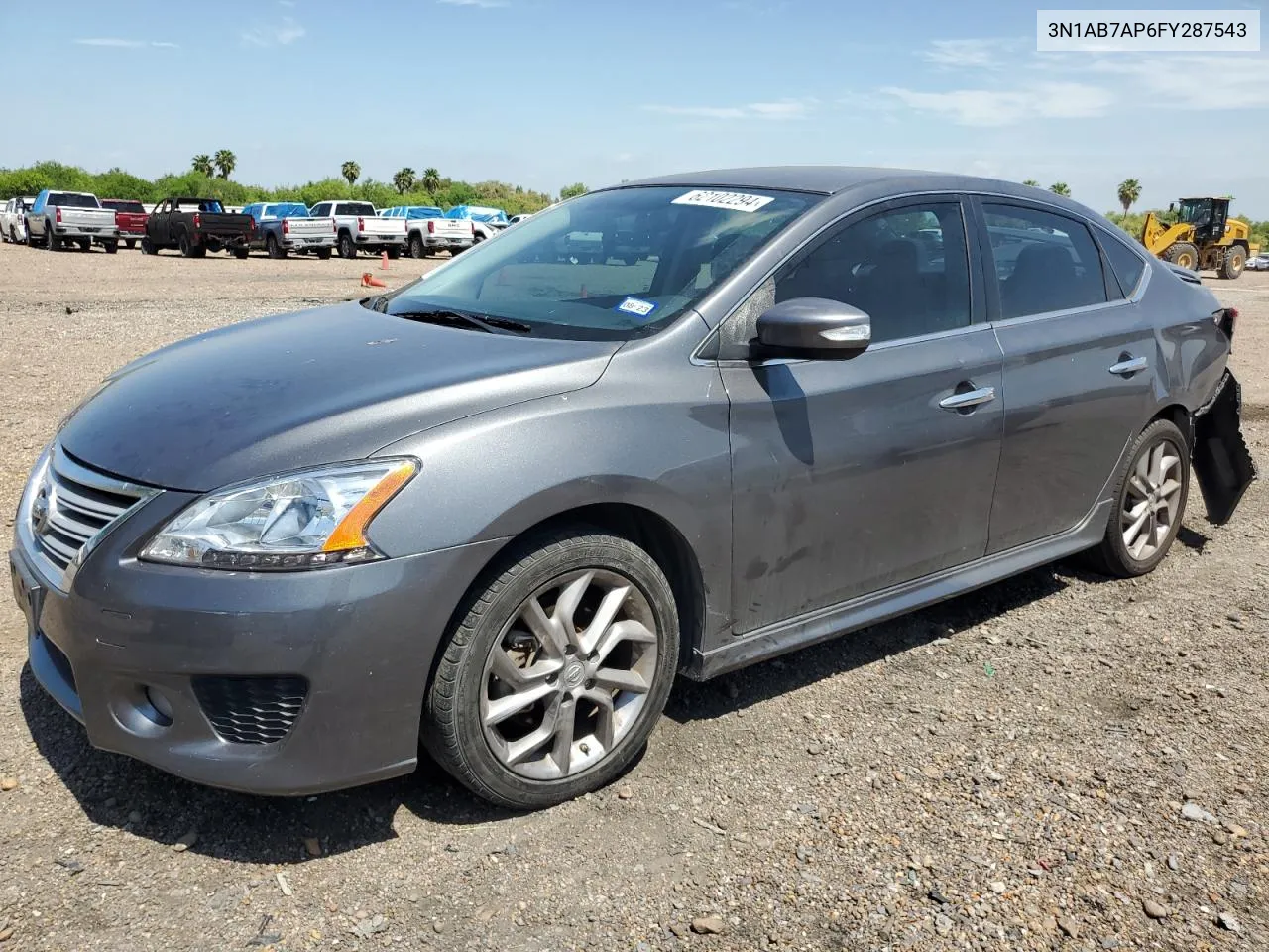 3N1AB7AP6FY287543 2015 Nissan Sentra S