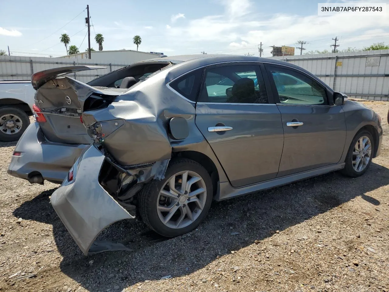 3N1AB7AP6FY287543 2015 Nissan Sentra S