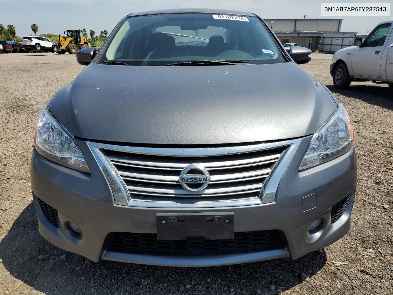 2015 Nissan Sentra S VIN: 3N1AB7AP6FY287543 Lot: 62102294