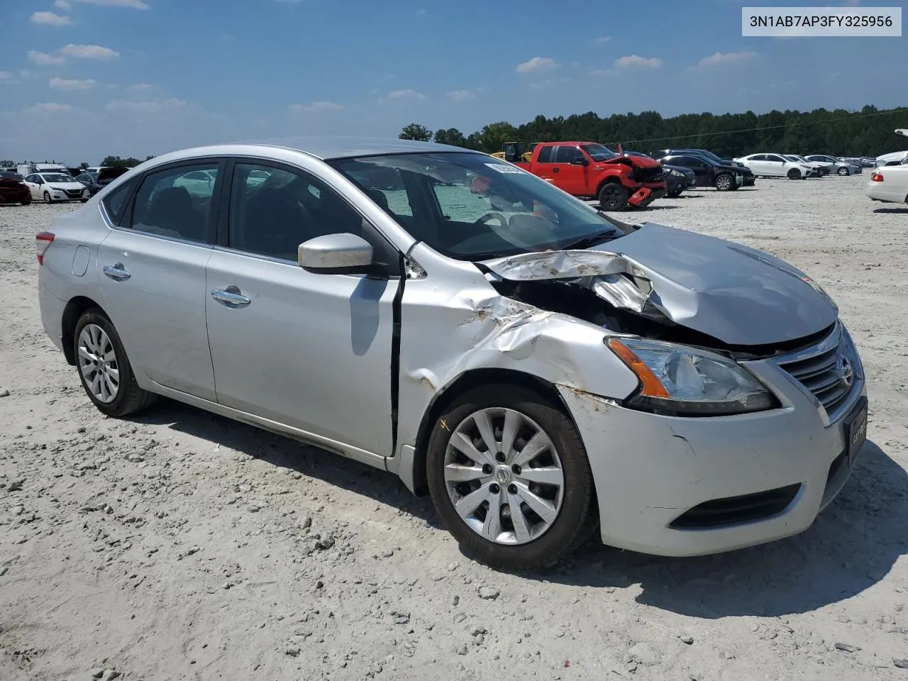 2015 Nissan Sentra S VIN: 3N1AB7AP3FY325956 Lot: 69260594