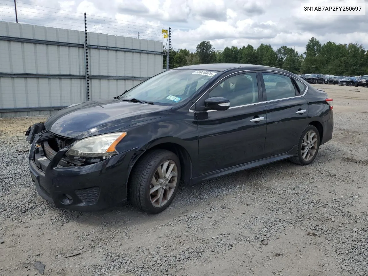 2015 Nissan Sentra S VIN: 3N1AB7AP2FY250697 Lot: 69970444