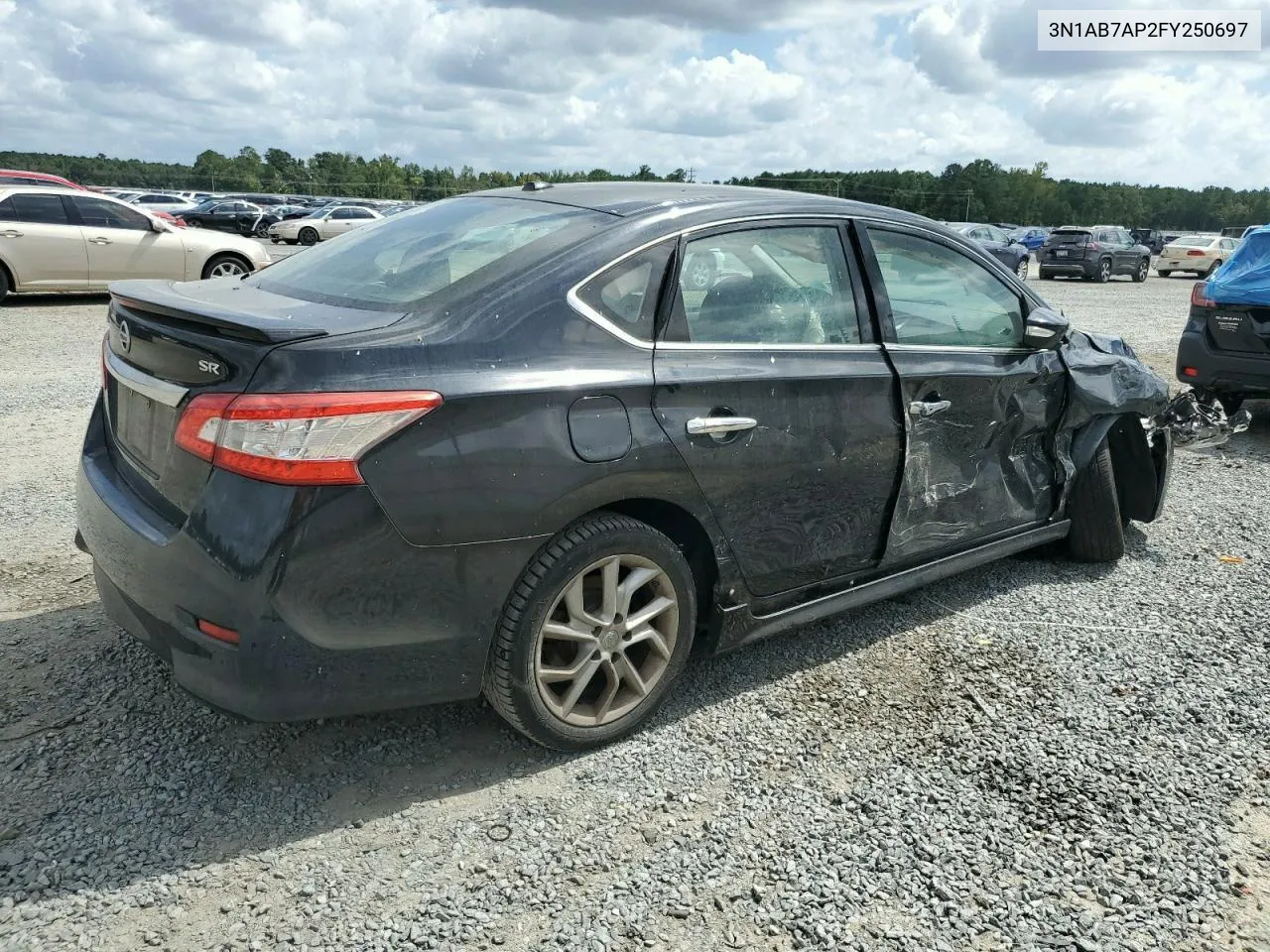 2015 Nissan Sentra S VIN: 3N1AB7AP2FY250697 Lot: 69970444