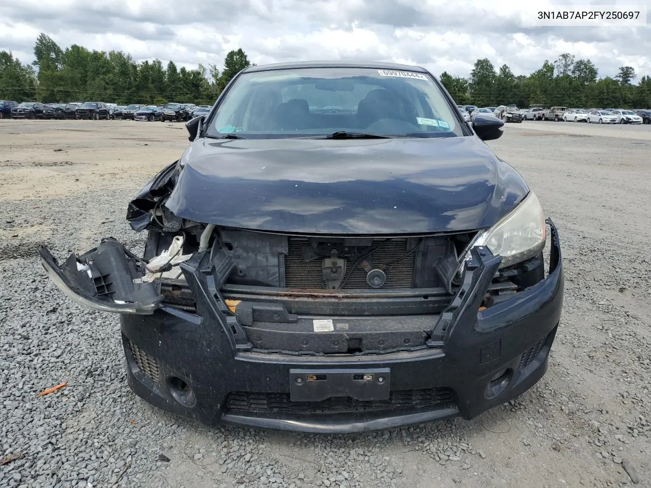 2015 Nissan Sentra S VIN: 3N1AB7AP2FY250697 Lot: 69970444