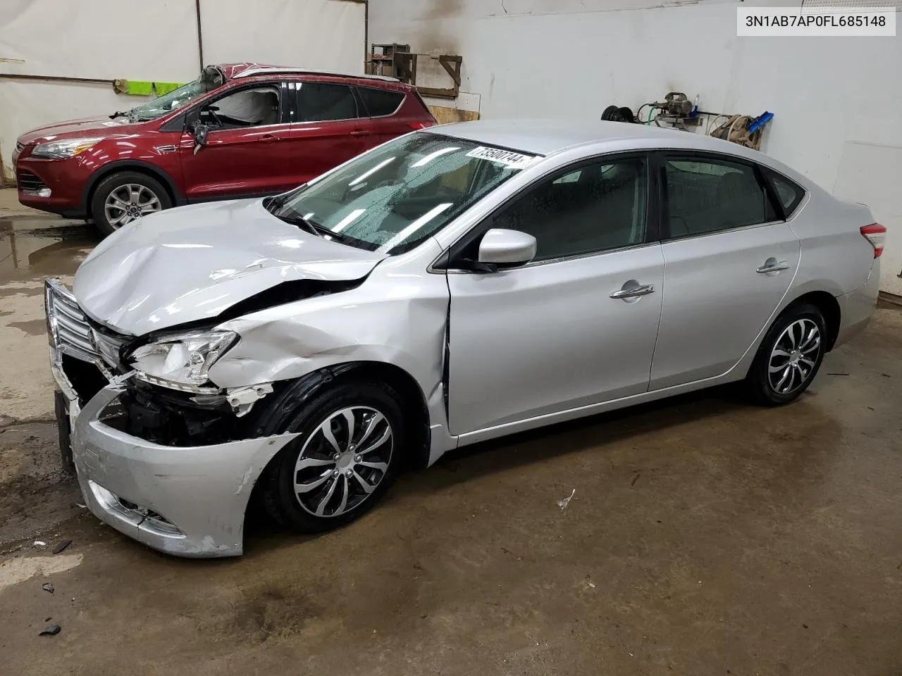 3N1AB7AP0FL685148 2015 Nissan Sentra S