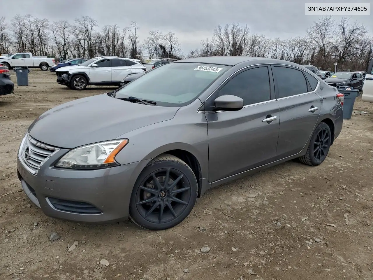 3N1AB7APXFY374605 2015 Nissan Sentra S