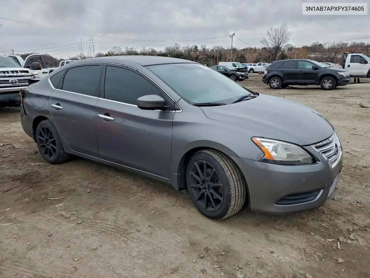 3N1AB7APXFY374605 2015 Nissan Sentra S