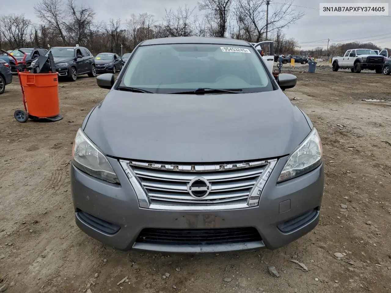 3N1AB7APXFY374605 2015 Nissan Sentra S