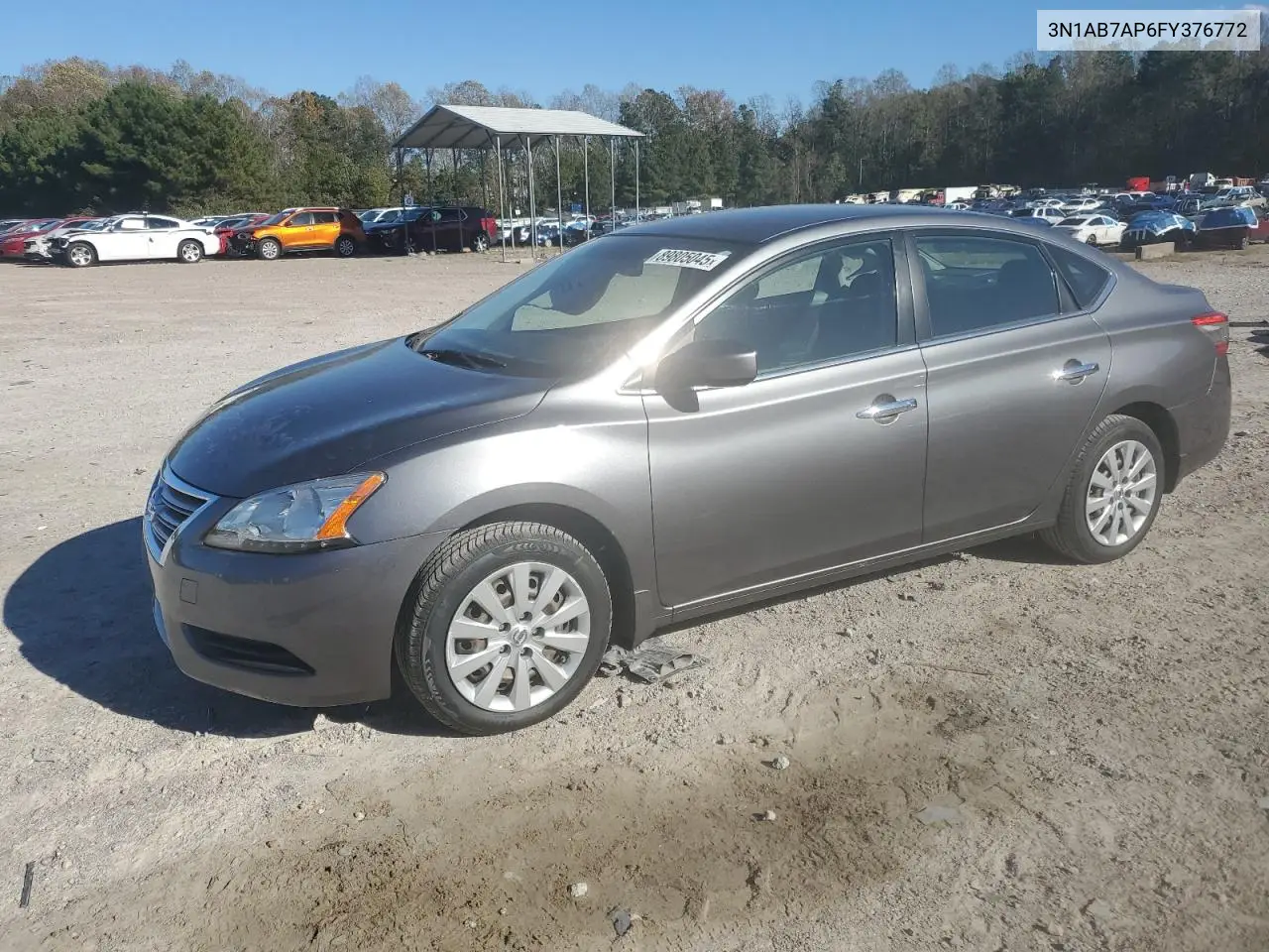 3N1AB7AP6FY376772 2015 Nissan Sentra S