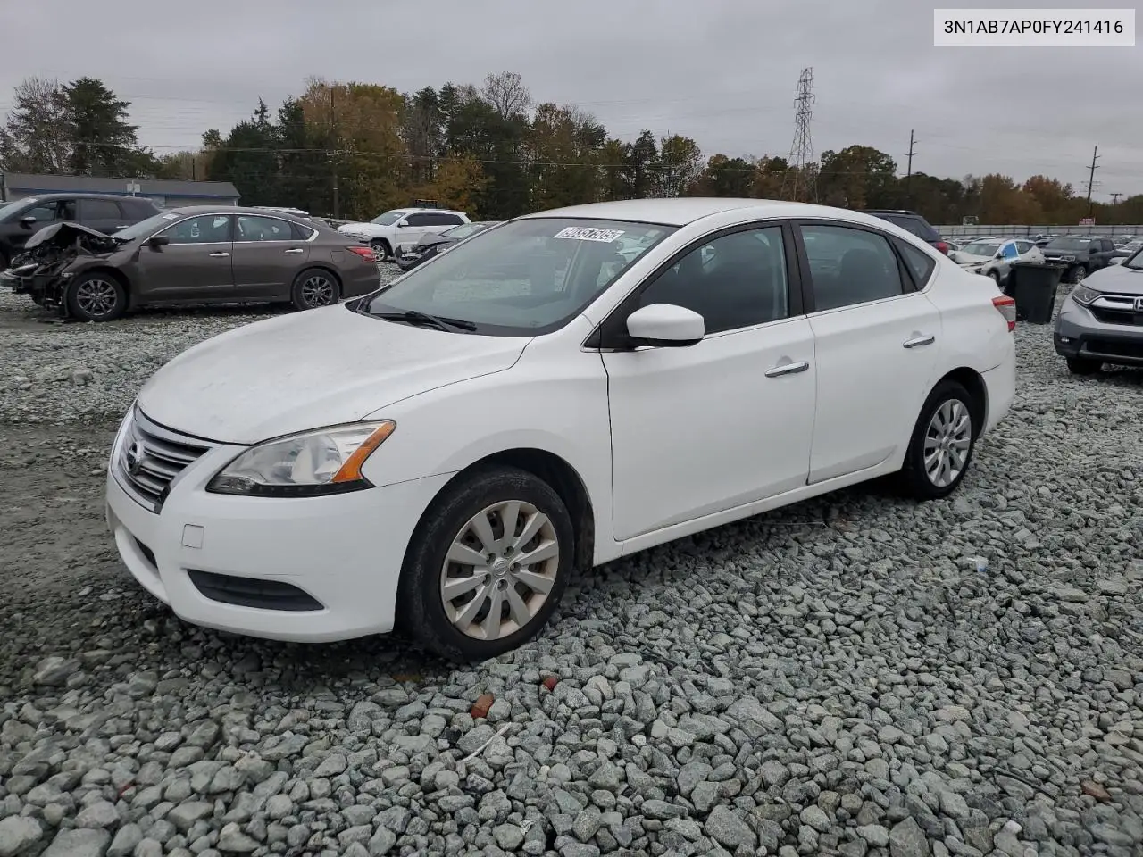 3N1AB7AP0FY241416 2015 Nissan Sentra S