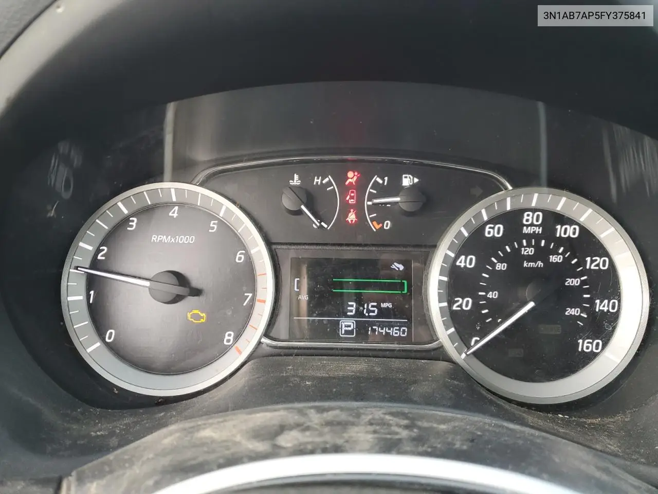 3N1AB7AP5FY375841 2015 Nissan Sentra S