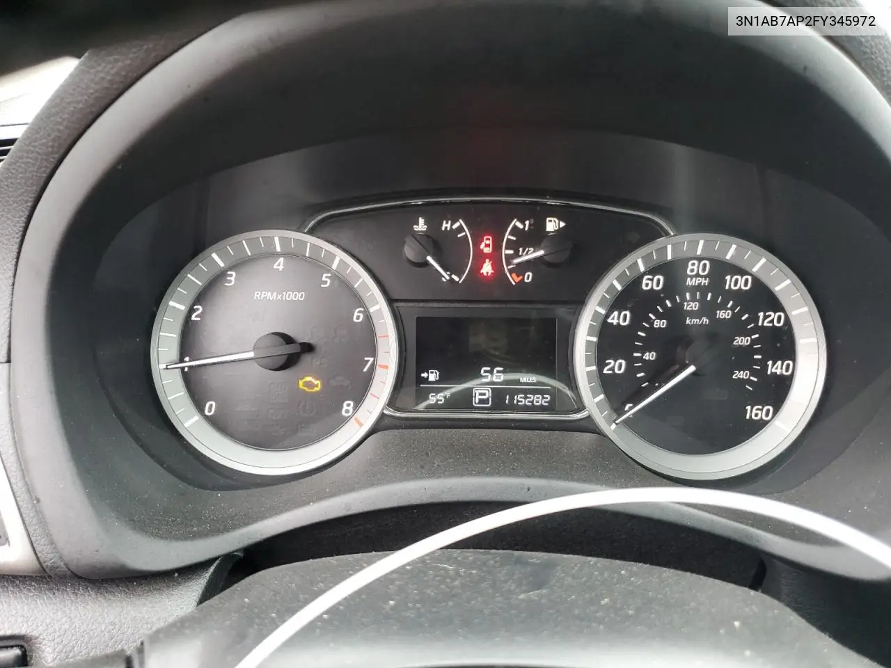 3N1AB7AP2FY345972 2015 Nissan Sentra S
