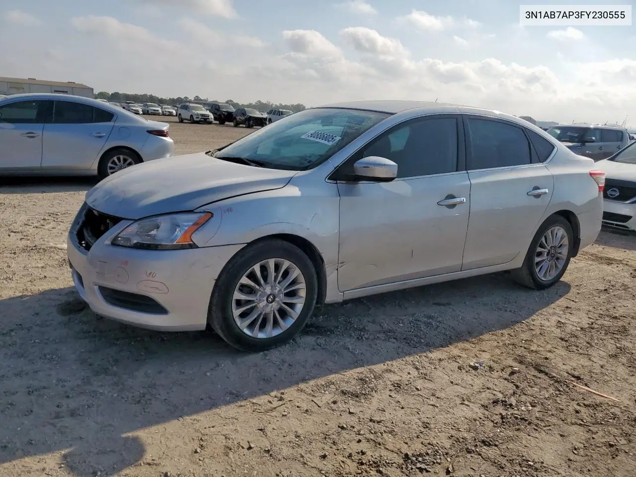 3N1AB7AP3FY230555 2015 Nissan Sentra S