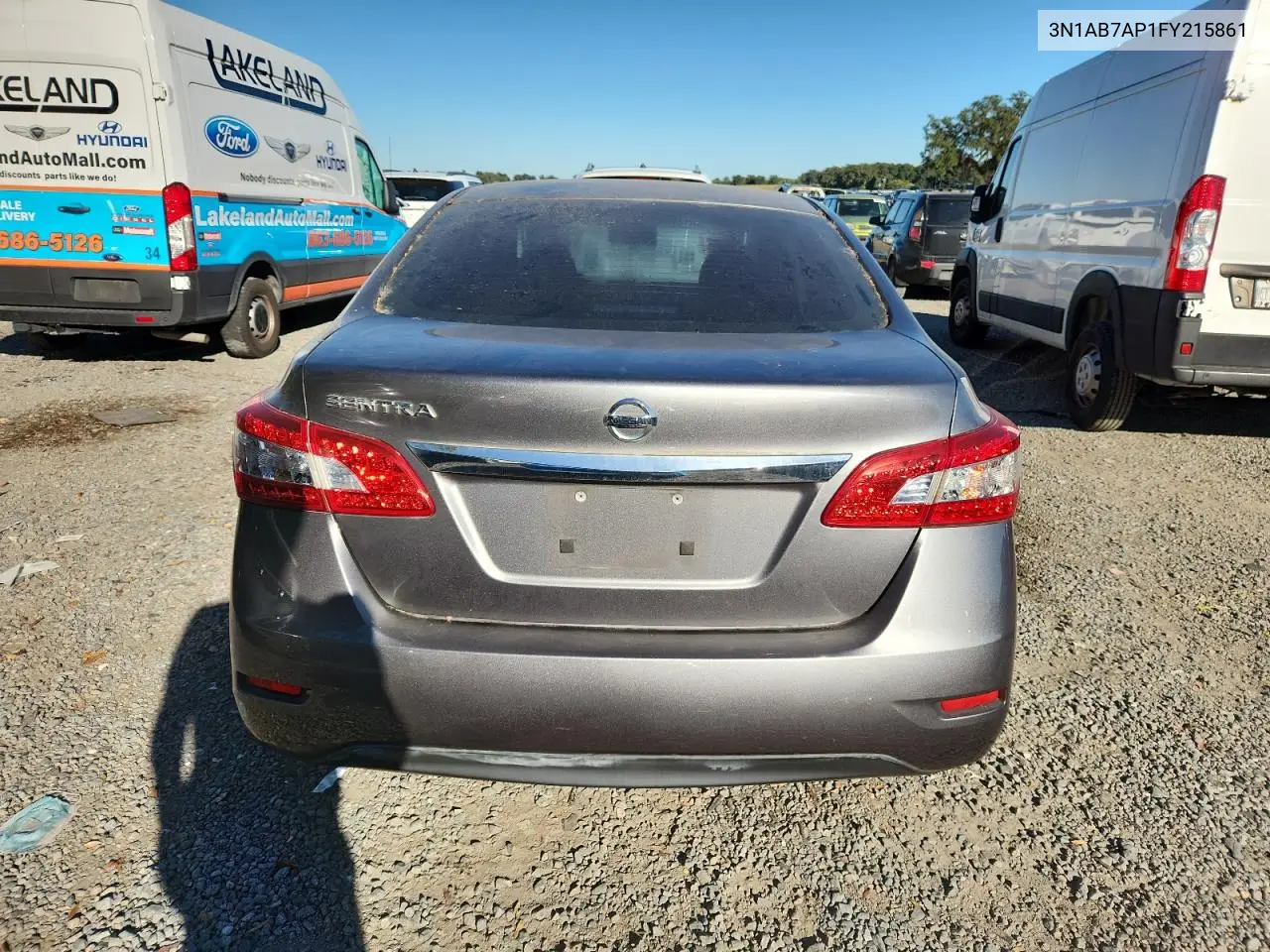 3N1AB7AP1FY215861 2015 Nissan Sentra S