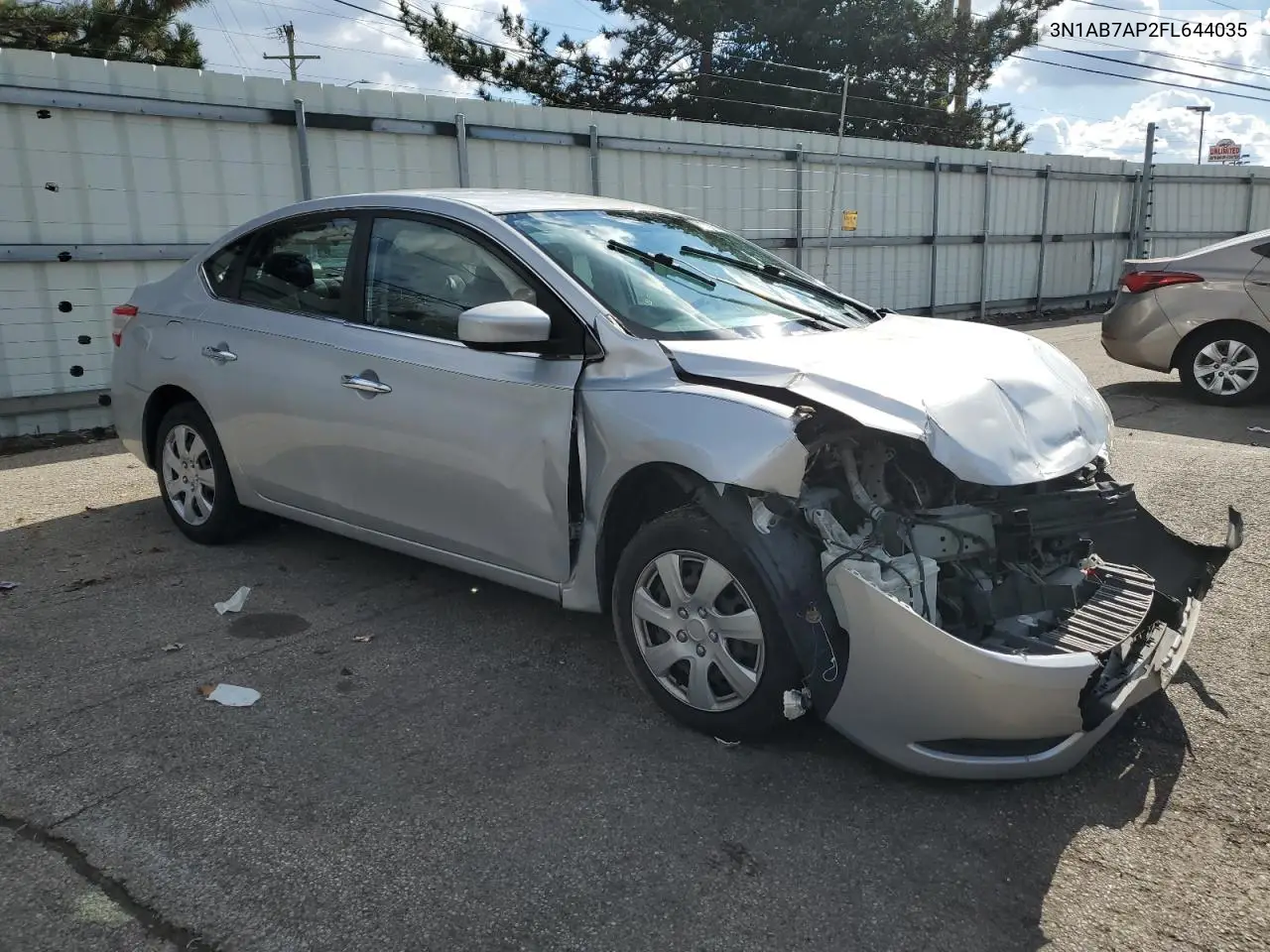 3N1AB7AP2FL644035 2015 Nissan Sentra S