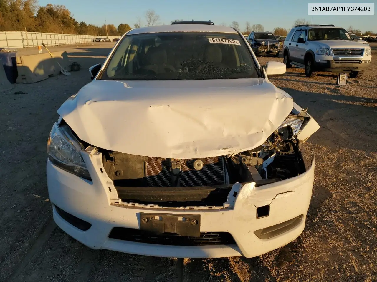 3N1AB7AP1FY374203 2015 Nissan Sentra S