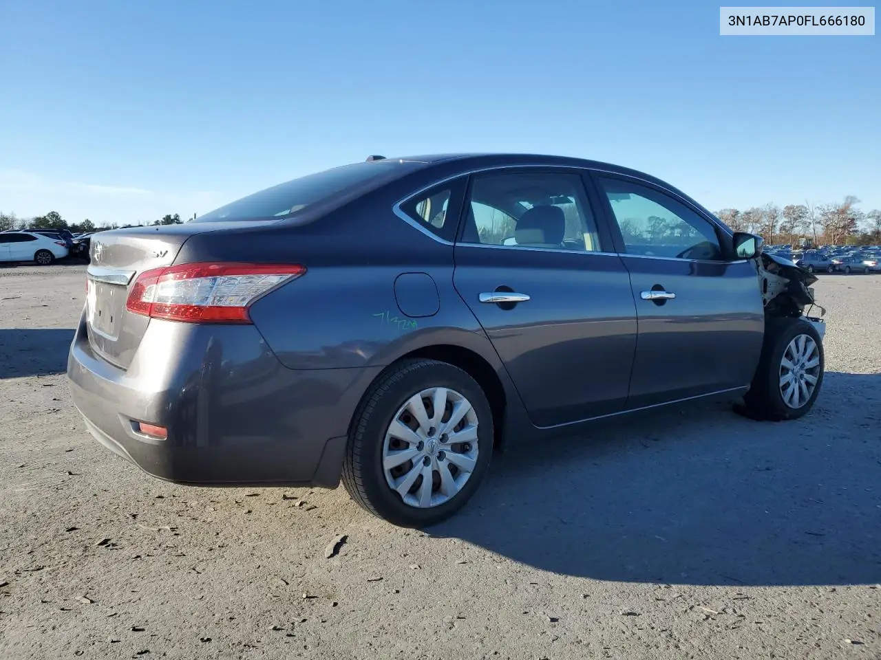 3N1AB7AP0FL666180 2015 Nissan Sentra S