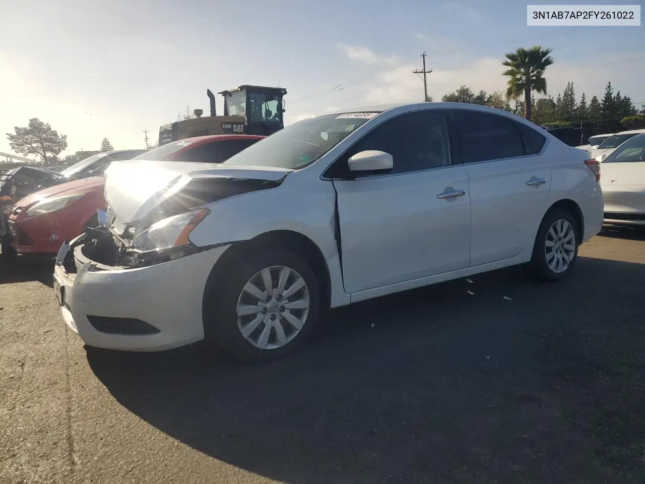 3N1AB7AP2FY261022 2015 Nissan Sentra S