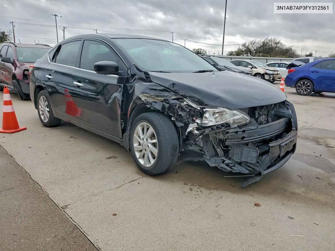 3N1AB7AP3FY312561 2015 Nissan Sentra S