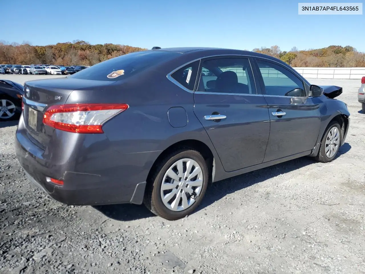 3N1AB7AP4FL643565 2015 Nissan Sentra S