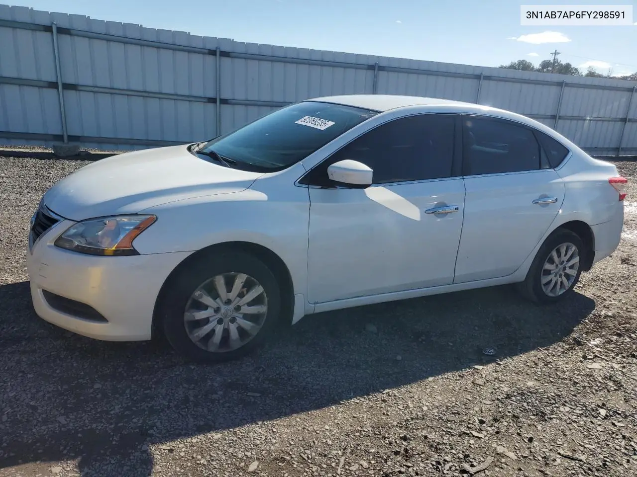 3N1AB7AP6FY298591 2015 Nissan Sentra S