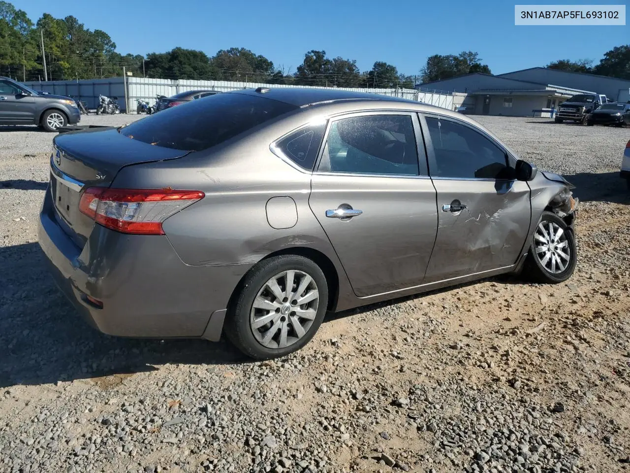 3N1AB7AP5FL693102 2015 Nissan Sentra S