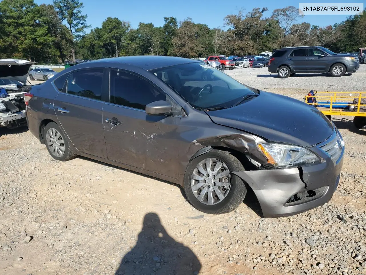 3N1AB7AP5FL693102 2015 Nissan Sentra S