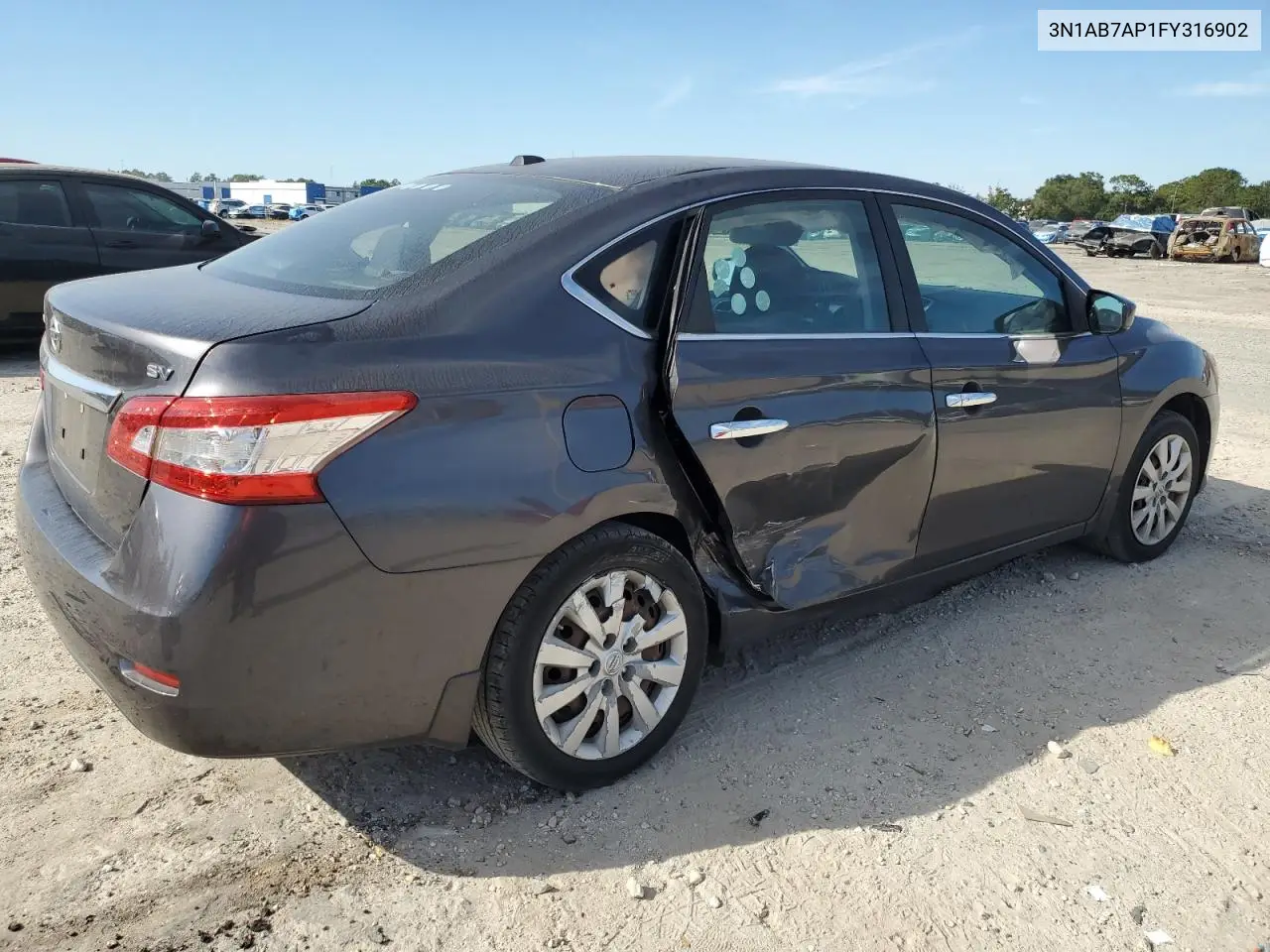 3N1AB7AP1FY316902 2015 Nissan Sentra S