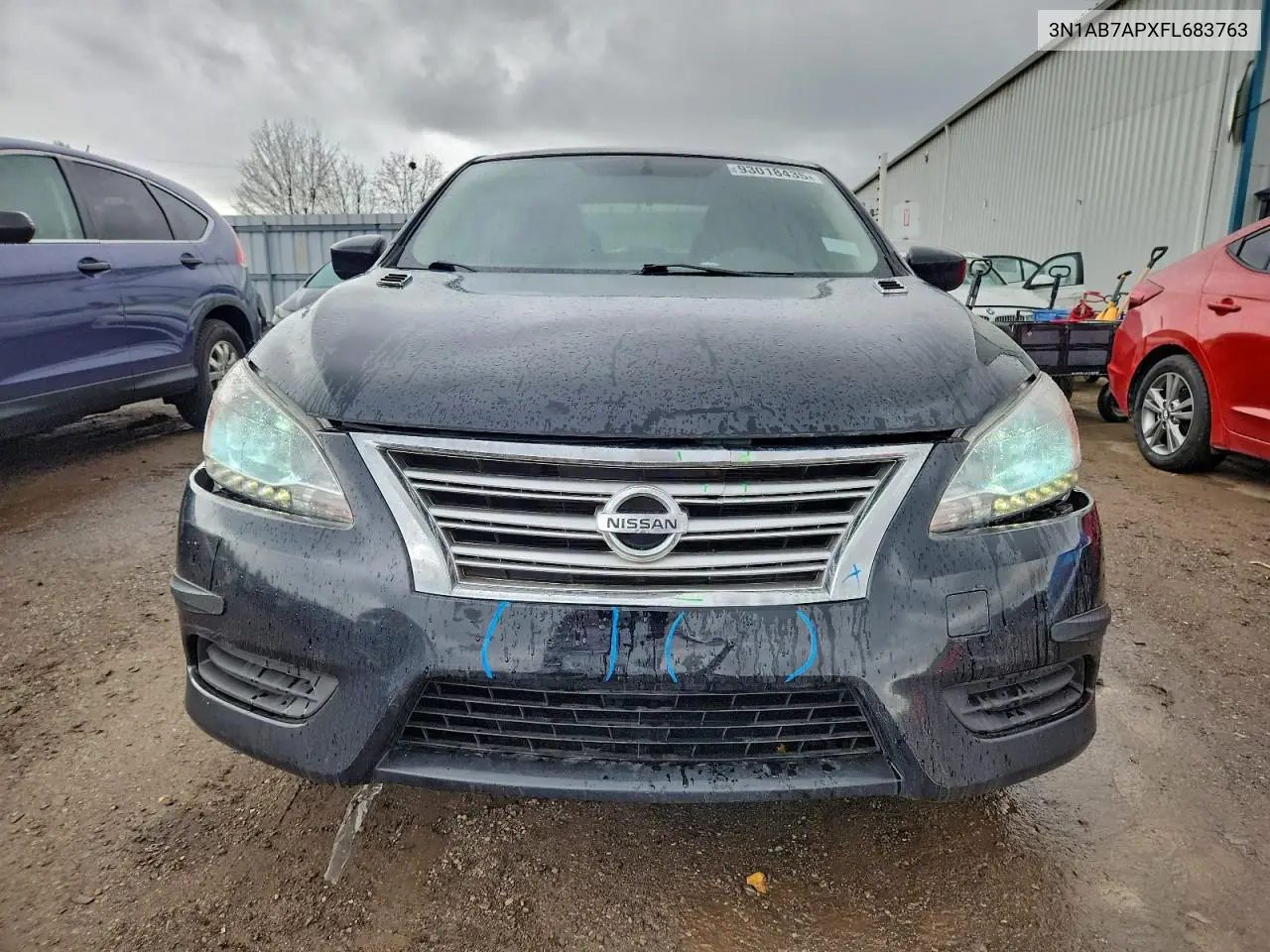 3N1AB7APXFL683763 2015 Nissan Sentra S
